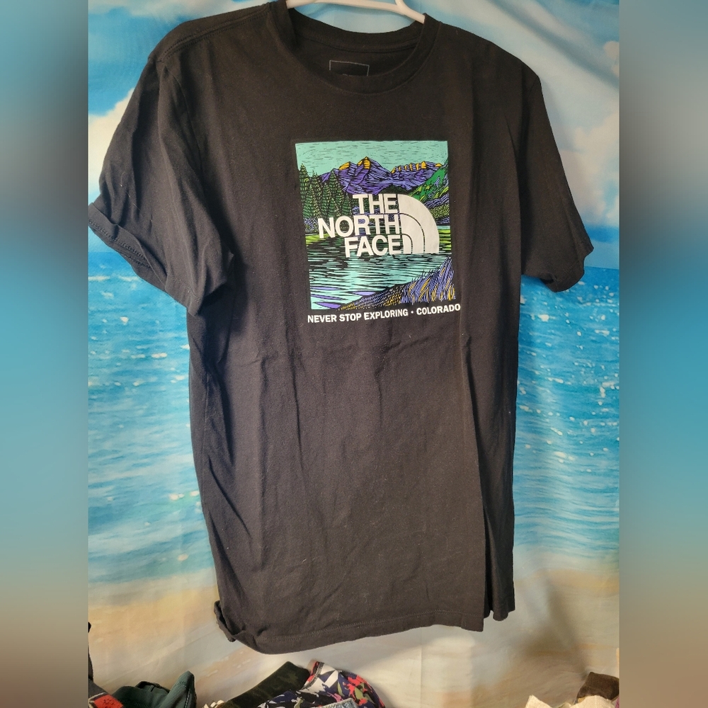 The North Face Black Logo Tshirt Mens‎ Size Medium